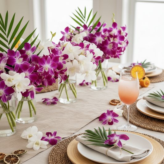 Entertain with Orchids: DIY Cocktail Garnishes & Party Décor