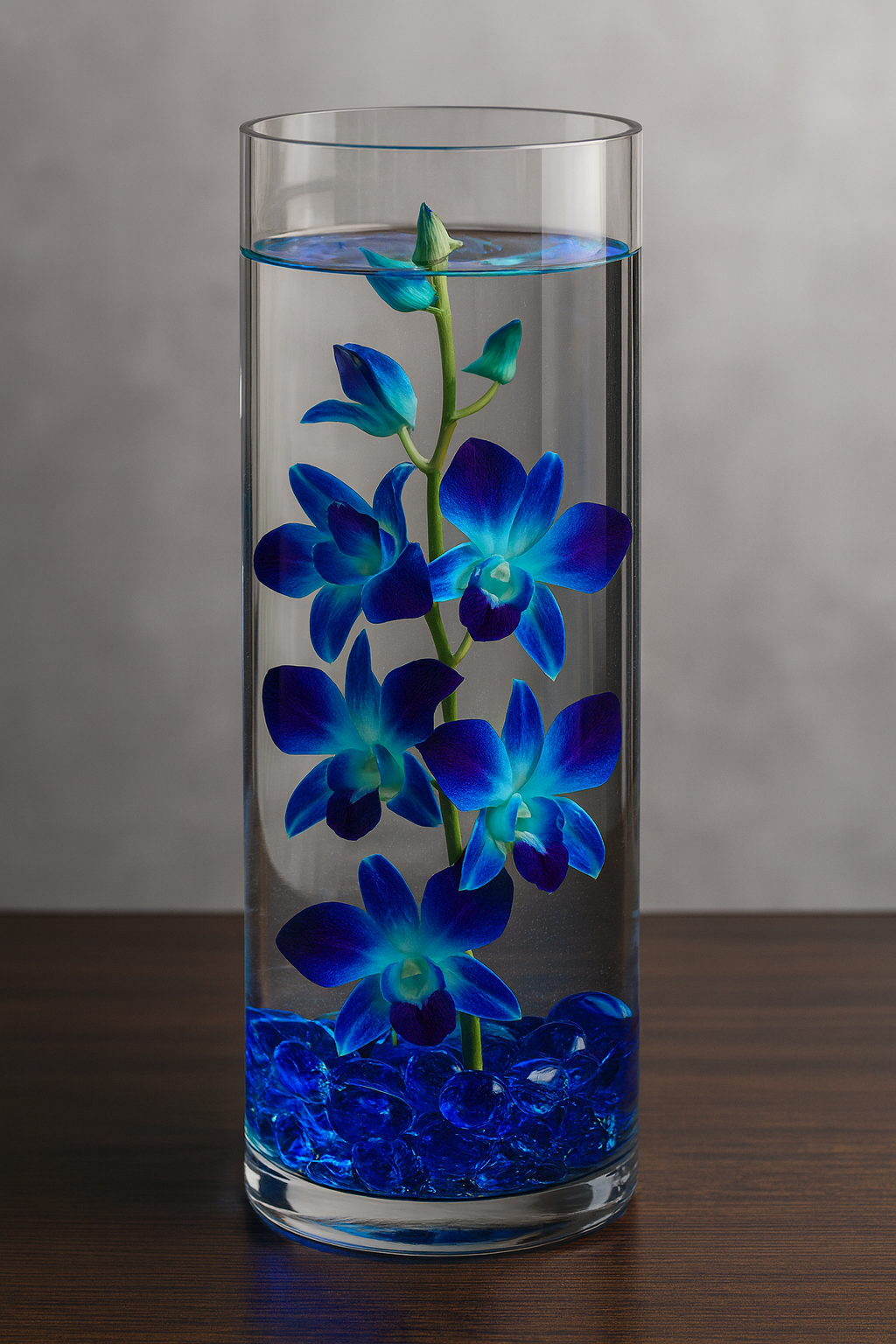 Blue Dendrobium Orchid Stems – Dyed Sonia Orchids for Weddings, DIY Bouquets & Event Decor